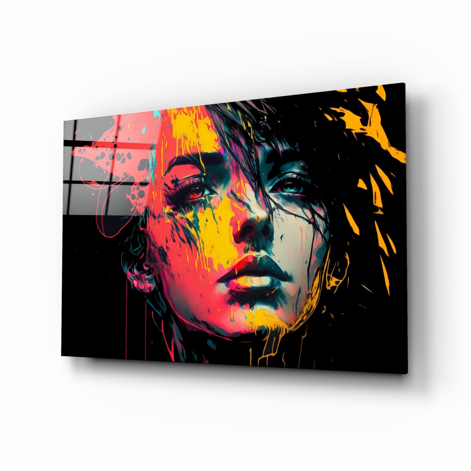Rebel Beauty Glass Wall Art || Designer Collection | Insigne Art Design.