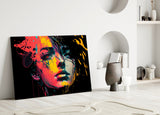 Rebel Beauty Glass Wall Art || Designer Collection | Insigne Art Design.