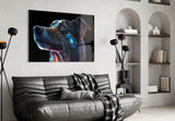 Space Dog Glass Wall Art || Designer Collection | Insigne Art Design.