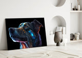 Space Dog Glass Wall Art || Designer Collection | Insigne Art Design.
