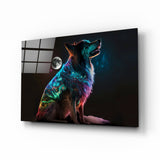 Space Dog Glass Wall Art || Designer Collection | Insigne Art Design.