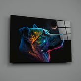 Space Dog Glass Wall Art || Designer Collection | Insigne Art Design.