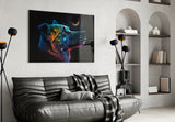 Space Dog Glass Wall Art || Designer Collection | Insigne Art Design.