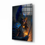 Master Warrior Glass Wall Art || Designer Collection | Insigne Art Design.