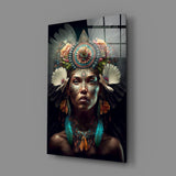 Flower Monarch Glass Wall Art || Designer Collection | Insigne Art Design.