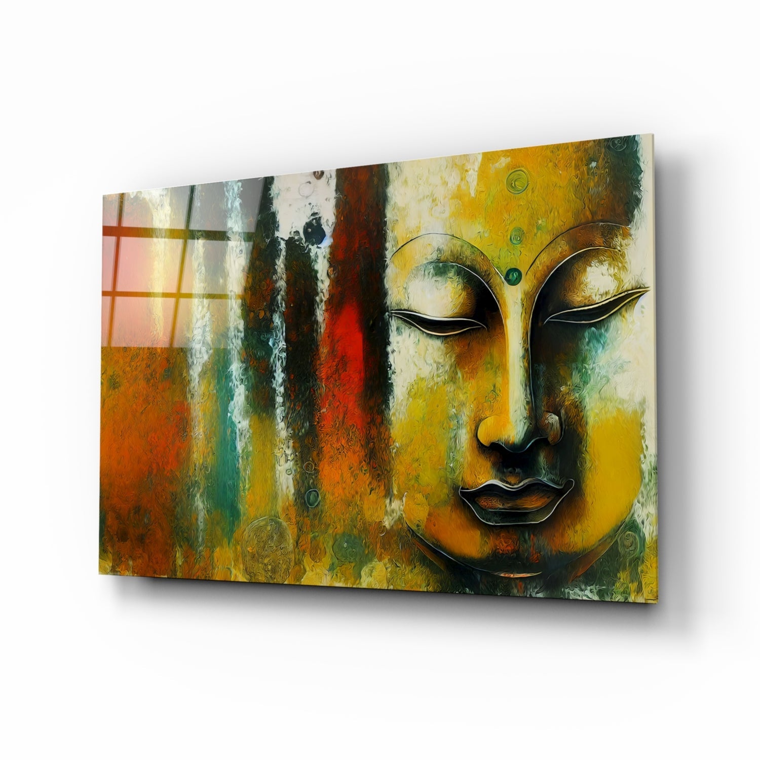 Buddha Glass Wall Art  || Designer Collection | Insigne Art Design.