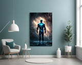 Vitruvius Man Glass Wall Art  || Designers Collection | Insigne Art Design.