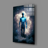 Vitruvius Man Glass Wall Art  || Designers Collection | Insigne Art Design.
