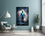 Vitruvius Man Glass Wall Art  || Designers Collection | Insigne Art Design.