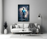 Vitruvius Man Glass Wall Art  || Designers Collection | Insigne Art Design.
