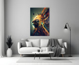 Lion King Glass Wall Art || Designer Collection | Insigne Art Design.