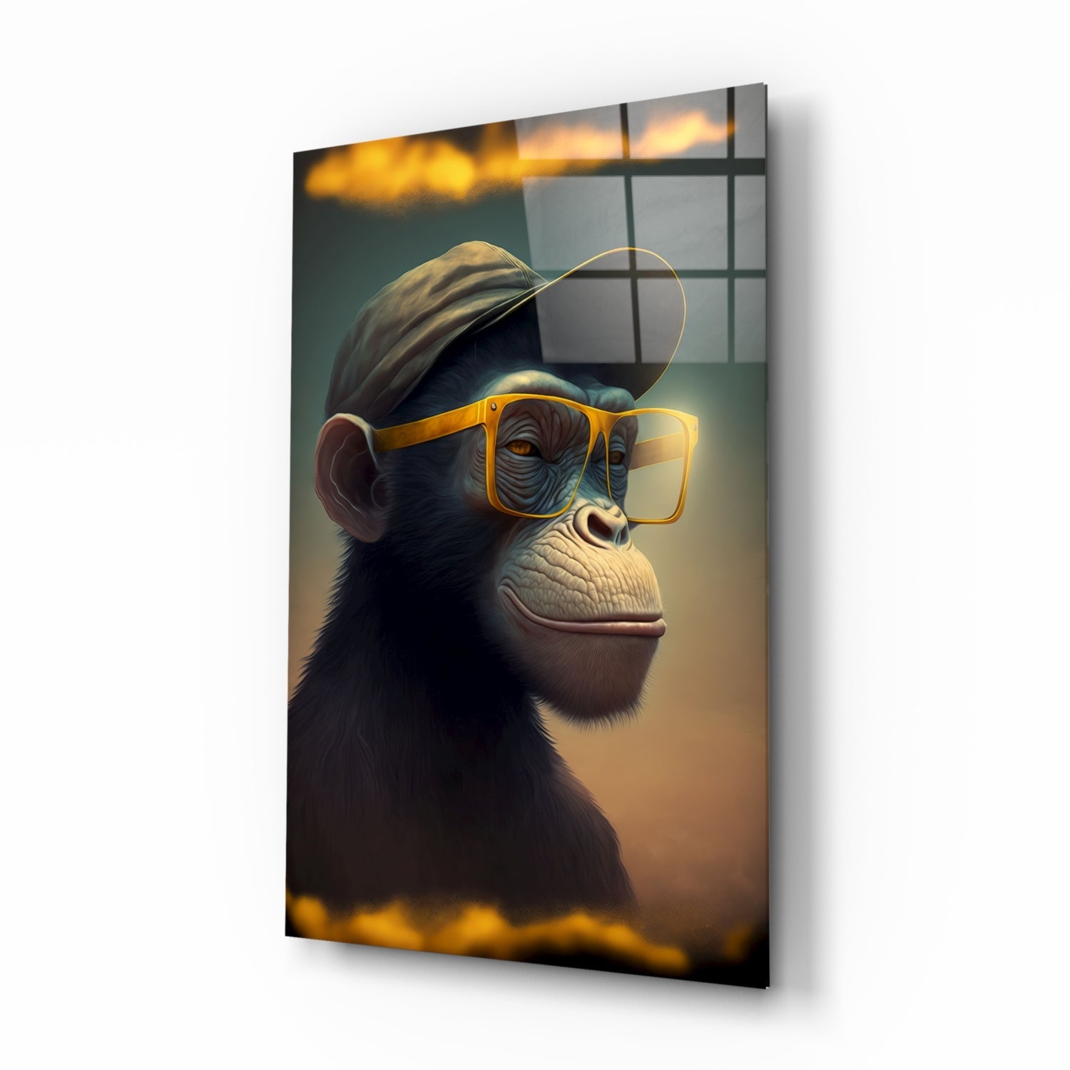 Wise Monkey Glass Wall Art || Designers Collection | Insigne Art Design.