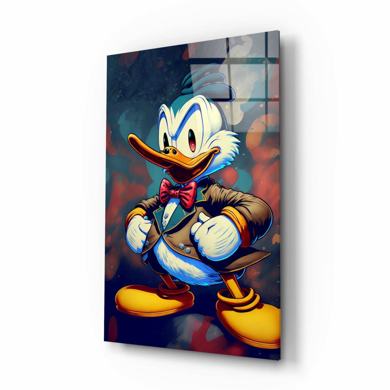 Anger of Donald Duck Glass Wall Art || Designer Collection | Insigne Art Design.