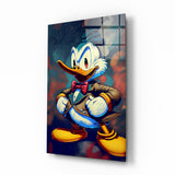 Anger of Donald Duck Glass Wall Art || Designer Collection | Insigne Art Design.