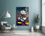 Anger of Donald Duck Glass Wall Art || Designer Collection | Insigne Art Design.