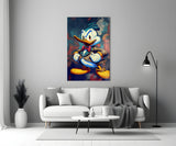 Anger of Donald Duck Glass Wall Art || Designer Collection | Insigne Art Design.