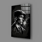 Thomas Shelby - Peaky Blinders Glass Wall Art || Designer Collection | Insigne Art Design.
