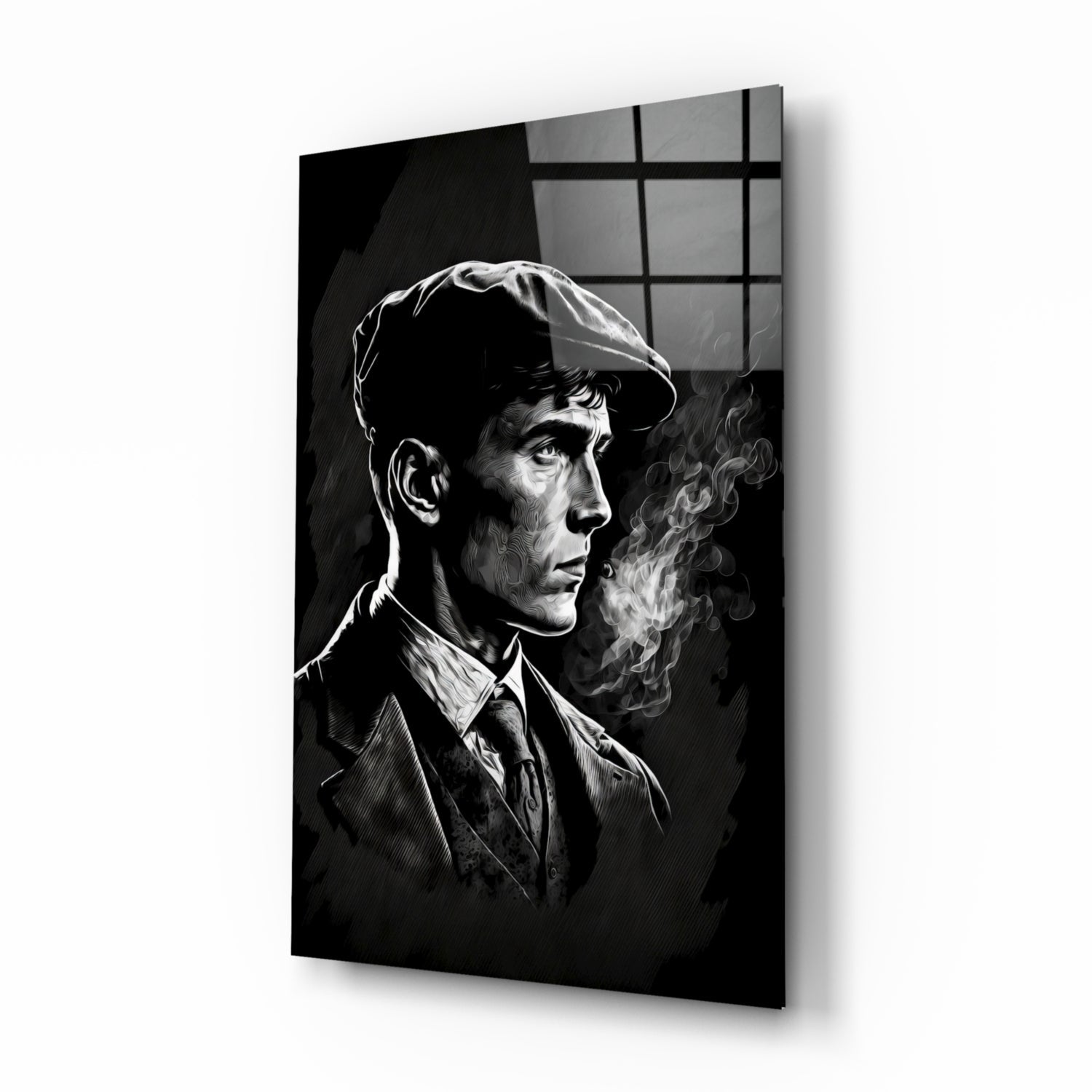 Thomas Shelby - Peaky Blinders Glass Wall Art || Designer Collection | Insigne Art Design.