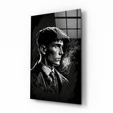 Thomas Shelby - Peaky Blinders Glass Wall Art || Designer Collection | Insigne Art Design.