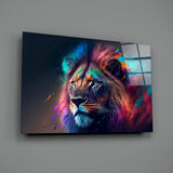 Nobility of the Lion Glass Wall Art || Designer Collection | Insigne Art Design.