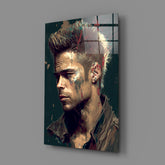 Fight Club - Tyler Durden Glass Wall Art  || Designer Collection.