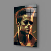 Fight Club - Tyler Durden Glass Wall Art || Designer Collection.
