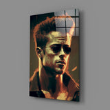 Fight Club - Tyler Durden Glass Wall Art || Designer Collection.