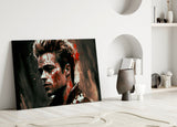 Fight Club - Tyler Durden Glass Wall Art || Designer Collection.