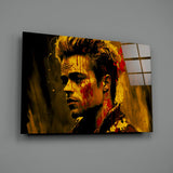 Fight Club - Tyler Durden Glass Wall Art  || Designer Collection.
