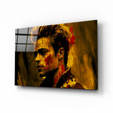 Fight Club - Tyler Durden Glass Wall Art  || Designer Collection.