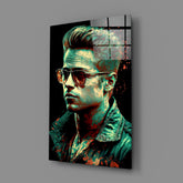 Fight Club - Tyler Durden Glass Wall Art || Designer Collection.