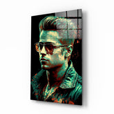 Fight Club - Tyler Durden Glass Wall Art || Designer Collection.
