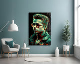 Fight Club - Tyler Durden Glass Wall Art || Designer Collection.