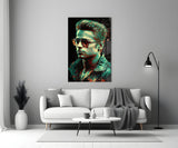 Fight Club - Tyler Durden Glass Wall Art || Designer Collection.
