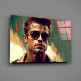 Fight Club - Tyler Durden Glass Wall Art  || Designer Collection.