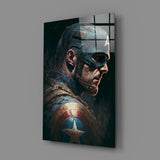 Captain America Glass Wall Art || Designer Collection.