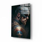 Captain America Glass Wall Art || Designer Collection.