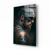 Captain America Glass Wall Art || Designer Collection.