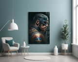Captain America Glass Wall Art || Designer Collection.