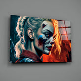 Harley Quinn Glass Wall Art  || Designer Collection.