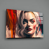 Harley Quinn Glass Wall Art || Designer Collection.