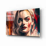 Harley Quinn Glass Wall Art || Designer Collection.