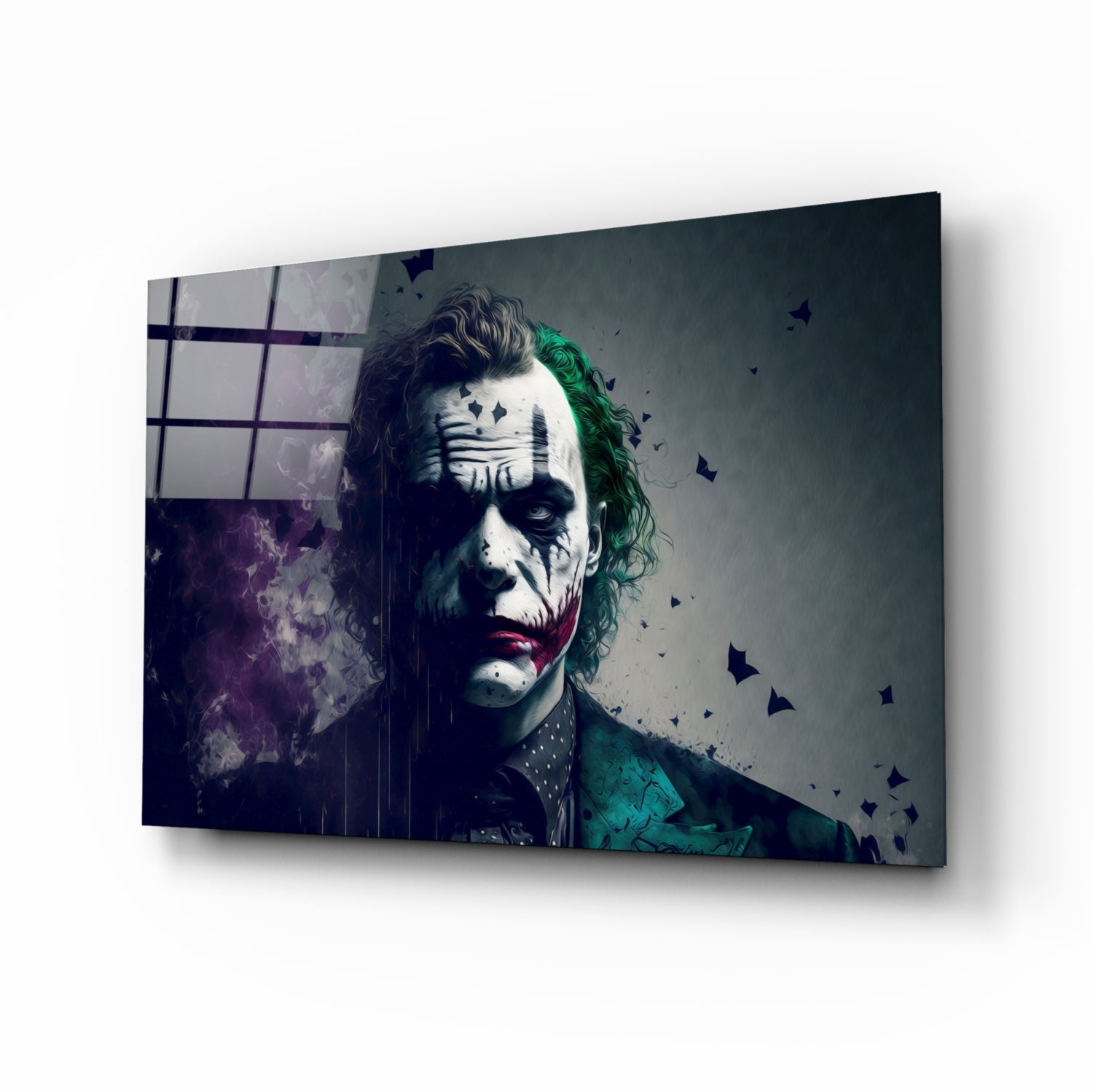 Joker Glass Wall Art || Designer Collection.