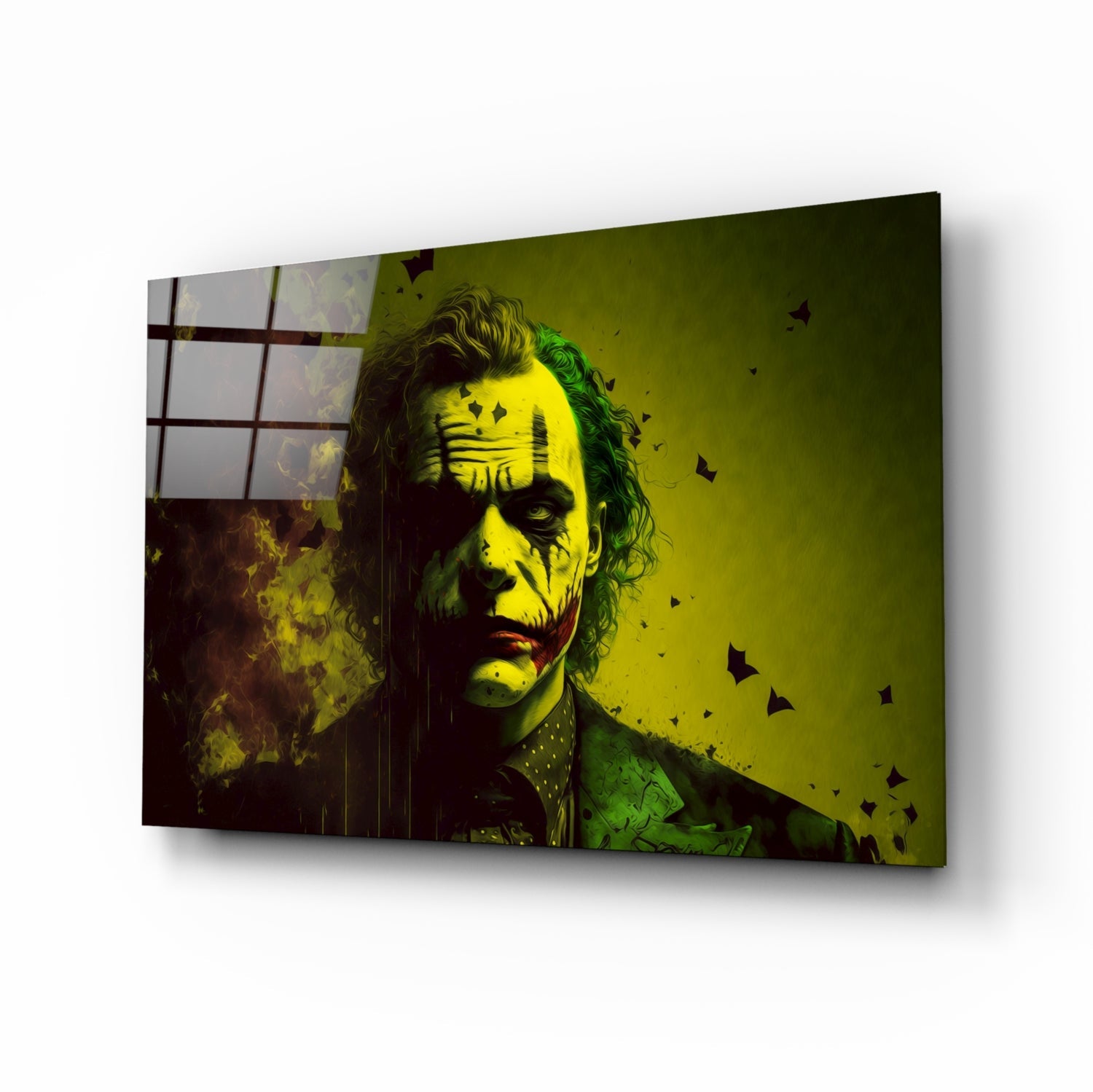Joker Glass Wall Art || Designer Collection.