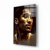 Kobe Bryant Glass Wall Art  || Designer Collection.
