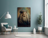 Leonardo da Vinci Glass Wall Art || Designer Collection.