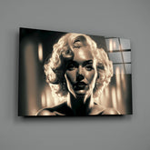 Marilyn Monroe Glass Wall Art || Designer Collection.