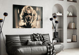 Marilyn Monroe Glass Wall Art || Designer Collection.