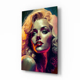 Marilyn Monroe Glass Wall Art || Designer Collection.