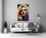 Marilyn Monroe Glass Wall Art || Designer Collection.
